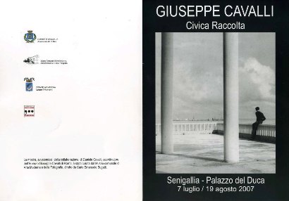 Il volantino della mostra di Giuseppe Cavalli - Senigallia, Palazzo del Duca