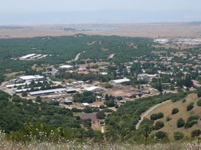 Kibbutz sulle alture del Golan