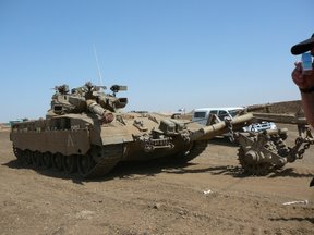 Carristi dell'IDF in esercitazione